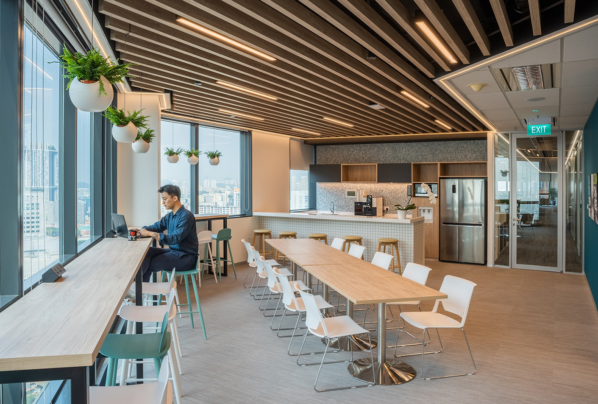 Thiết kế nội thất văn phòng có khu vực pantry - Nội thất Tân Phát