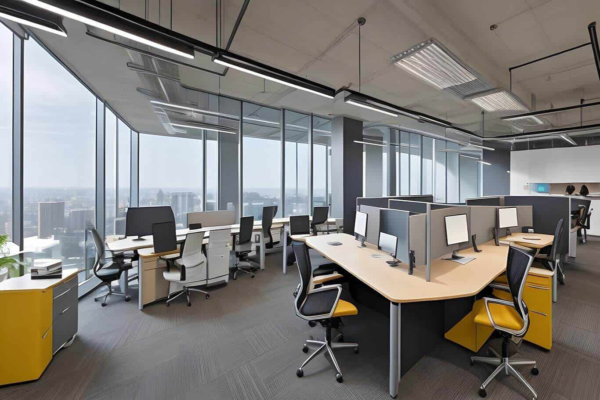 Thiết kế nội thất văn phòng không gian mở - Nội thất Tân Phát
