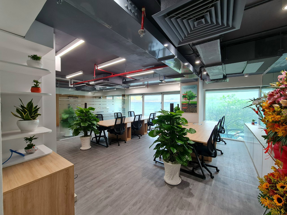 Thiết kế nội thất văn phòng nội thất gỗ MDF - Nội thất Tân Phát