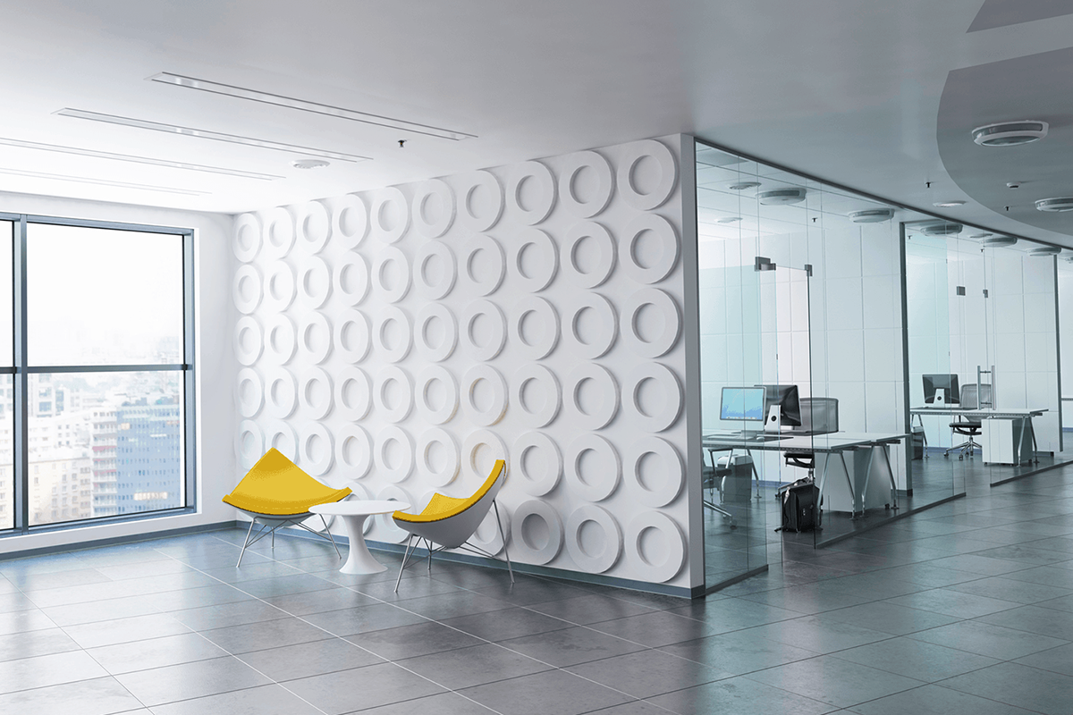 Thiết kế nội thất văn phòng sử dụng màu sắc tối giản - Nội thất Tân Phát