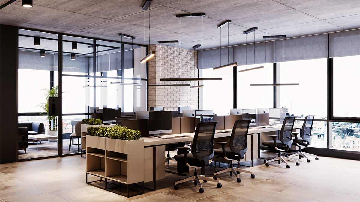 Thiết kế nội thất văn phòng - Phòng làm việc của nhân viên - Nội thất Tân Phát