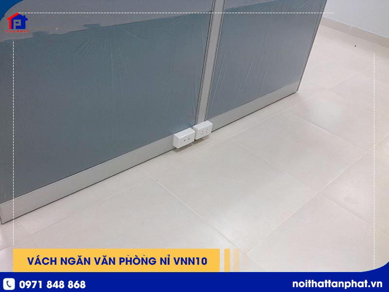 Vách ngăn văn phòng bọc nỉ VNN10